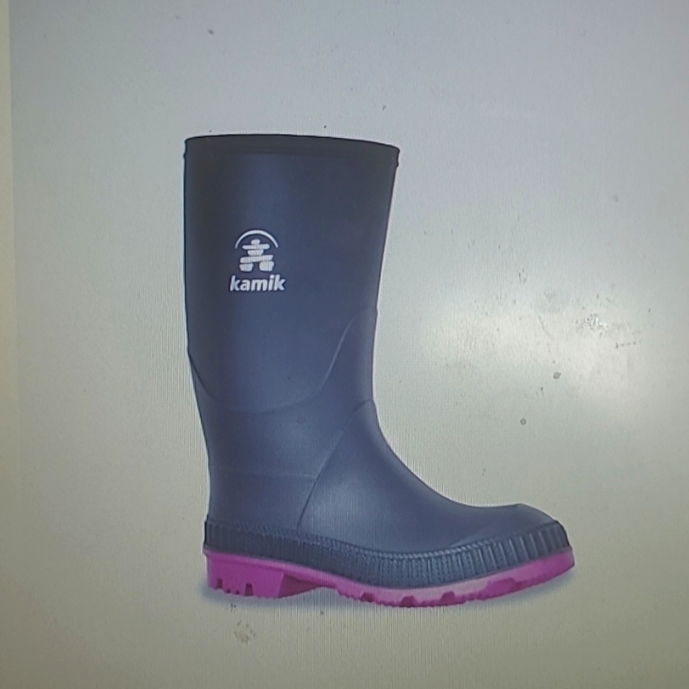Kamik girl rubber boots size 6